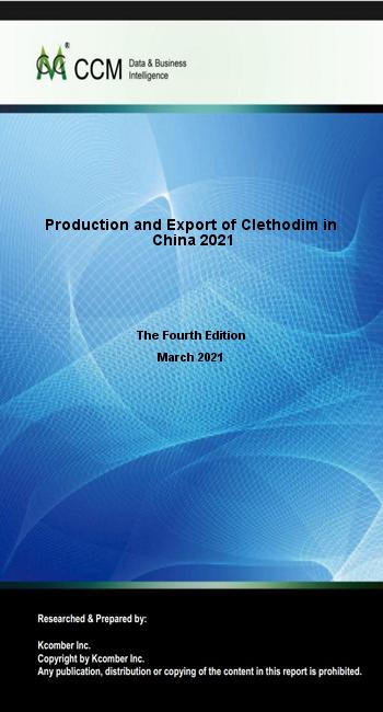 Production and Export of Clethodim in China 2021