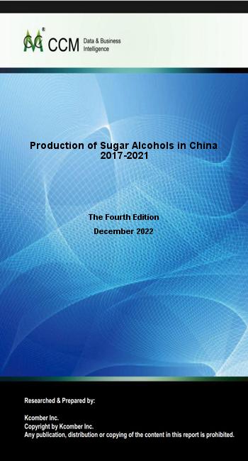 Production of Sugar Alcohols in China 2017-2021